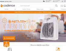 Tablet Screenshot of cadence.com.br
