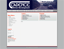 Tablet Screenshot of cadence.co.uk