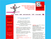 Tablet Screenshot of cadence.fr