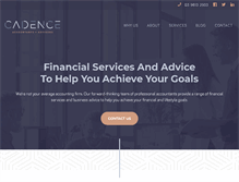 Tablet Screenshot of cadence.com.au
